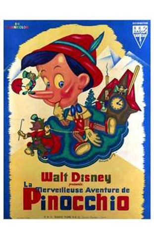 Pinocchio Movie Poster Print