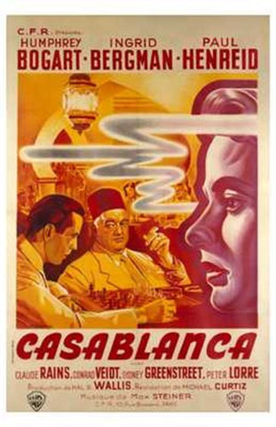 Casablanca Movie Poster Print