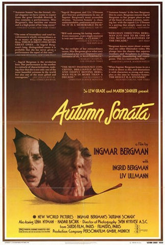 Autumn Sonato Movie Poster Print