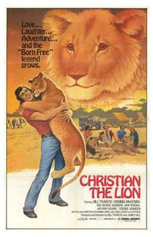 Christian the Lion Movie Poster Print