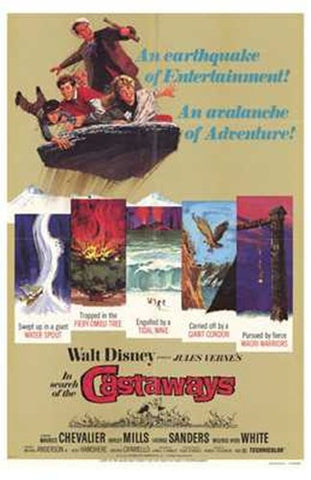 in Search of the Castaways Movie Poster Print