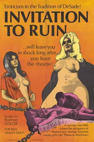 Invitation to Ruin Movie Poster Print