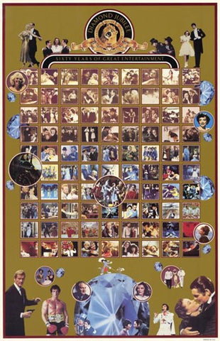 Mgm Diamond Jubilee Movie Poster Print