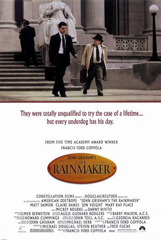 John Grisham's the Rainmaker Movie Poster Print