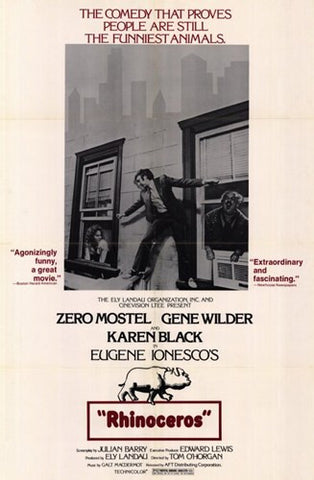 Rhinoceros Movie Poster Print