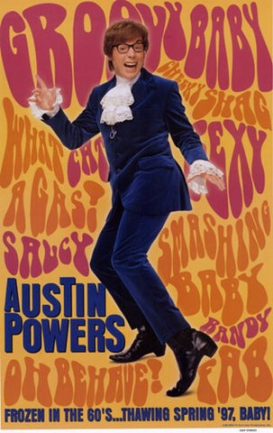 Austin Powers: International Man of Myst Movie Poster Print