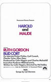 Harold and Maude Movie Poster Print