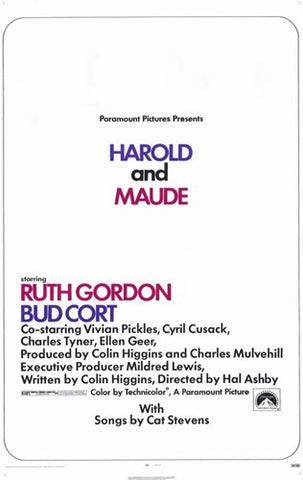 Harold and Maude Movie Poster Print