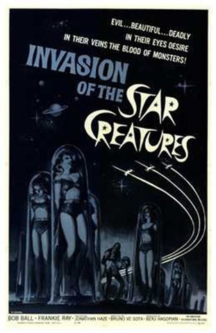 Invasion of the Star Creatures Movie Poster Print