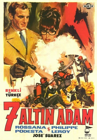 Seven Golden Men Movie Poster Print