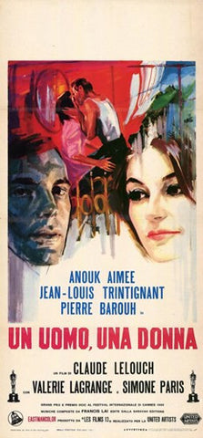 A Man and a Woman Movie Poster Print