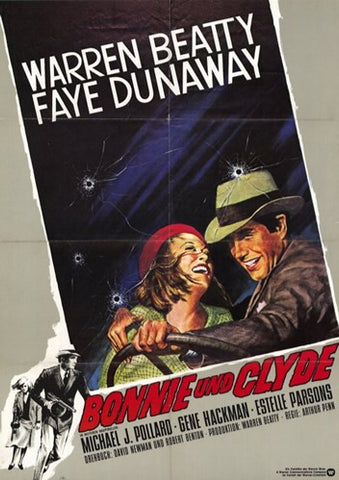 Bonnie and Clyde Movie Poster Print