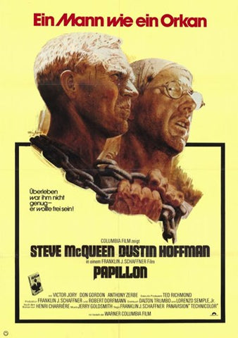 Papillon Movie Poster Print