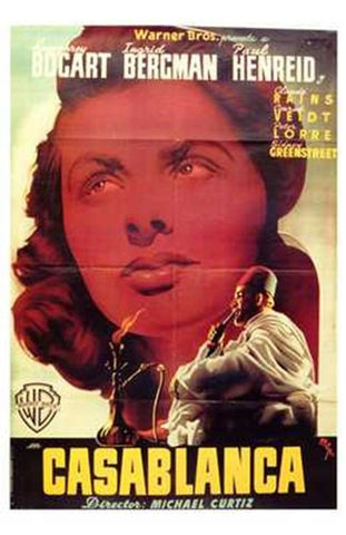 Casablanca Movie Poster Print