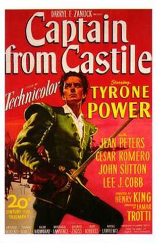 Captain from Castile Movie Poster Print