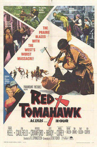Red Tomahawk Movie Poster Print