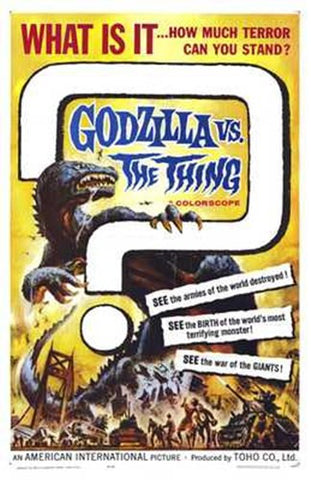 Godzilla Vs the Thing Movie Poster Print