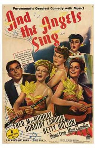 and the Angels Sing Movie Poster Print
