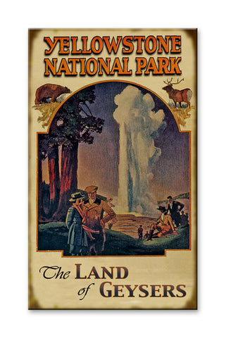 The Land of Geysers Wood 28x48