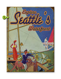 Waterfront Sailing Wood 17x23