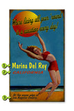 Beachball Girl Metal 23x39
