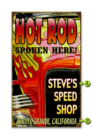Hot Rod Wood 18x30