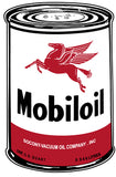 Gasoline Merchandise 21-23 MOBILOIL PREMIUM OIL CAN SIGN
