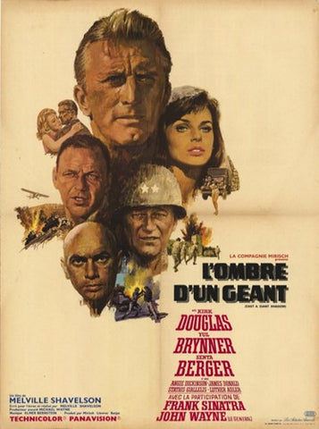 Cast a Giant Shadow Movie Poster Print