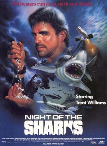 Night of the Sharks Movie Poster Print