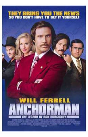 Anchorman: the Legend of Ron Burgundy Movie Poster Print