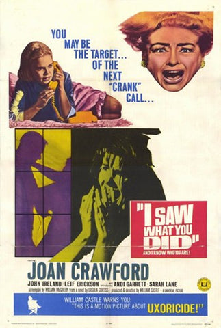 I Saw What You Did Movie Poster Print