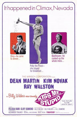 Kiss Me Stupid Movie Poster Print