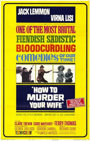 How to Murder Your Wife Movie Poster Print