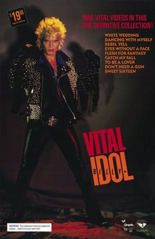 Billy Idol: Vital Movie Poster Print