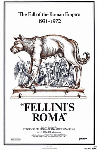 Fellini's Roma Movie Poster Print