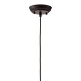 ArtFuzz 5.9 inch X 5.9 inch X 10 inch Black and Copper Metal Ceiling Lamp