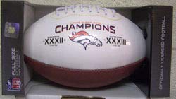 Jarden NFL Denver Broncos Full Size FootballOn The Fifty, Team Colors, One Size