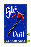Ski (Blue) Metal 23x39