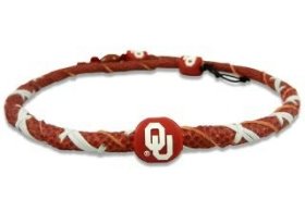 NCAA Oklahoma Sooners Classic Spiral Football Necklace
