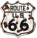 Highway Signs 22-1RTER Rustic Route 66 Shield