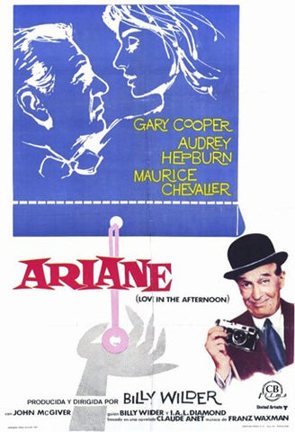 Love in the Afternoon Movie Poster Print
