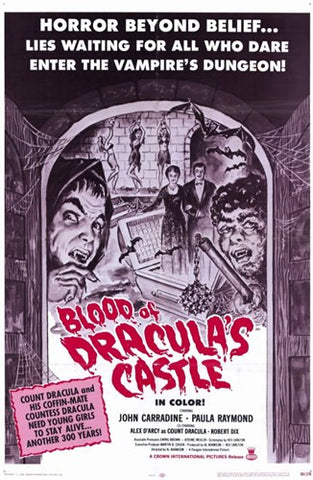 Blood of Dracula's Castle Movie Poster Print