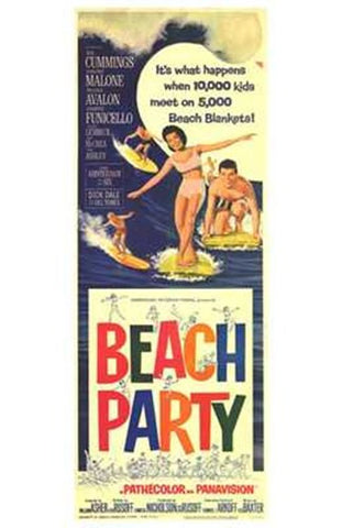 Beach Party Movie Poster Print