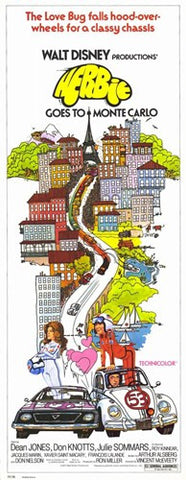 Herbie Goes to Monte Carlo Movie Poster Print