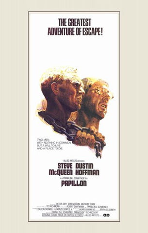 Papillon Movie Poster Print