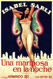 Mariposa En La Noche  Una Movie Poster Print