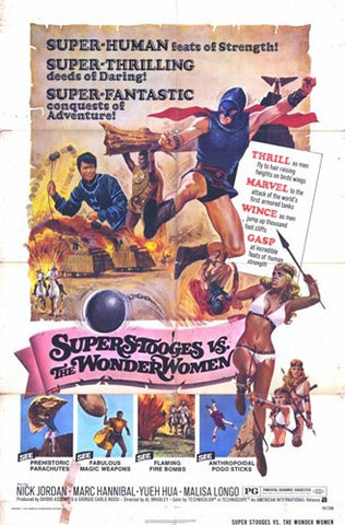 Super Stooges Vs the Wonder Women Movie Poster Print