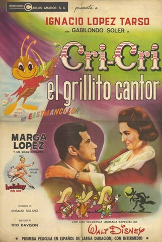Cri Cri El Grillito Cantor Movie Poster Print