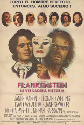 Frankenstein: the True Story Movie Poster Print