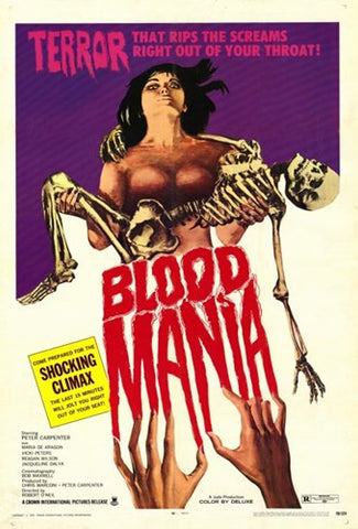 Blood Mania Movie Poster Print